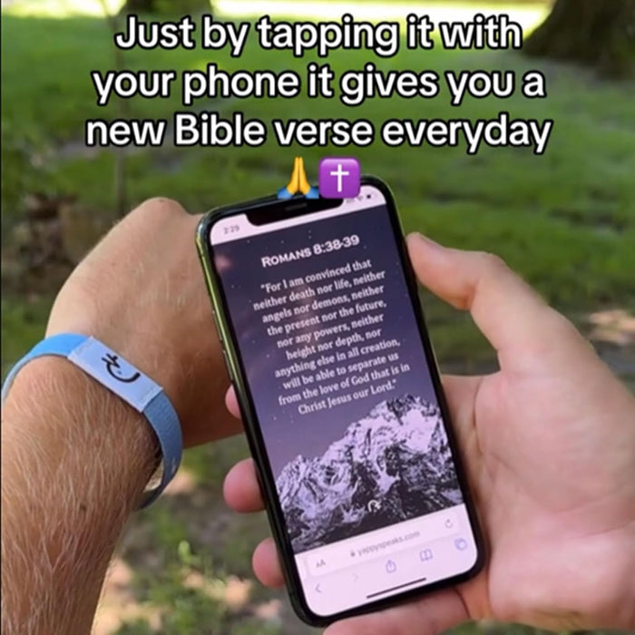 Daily Bible Verse Bracelet NFC